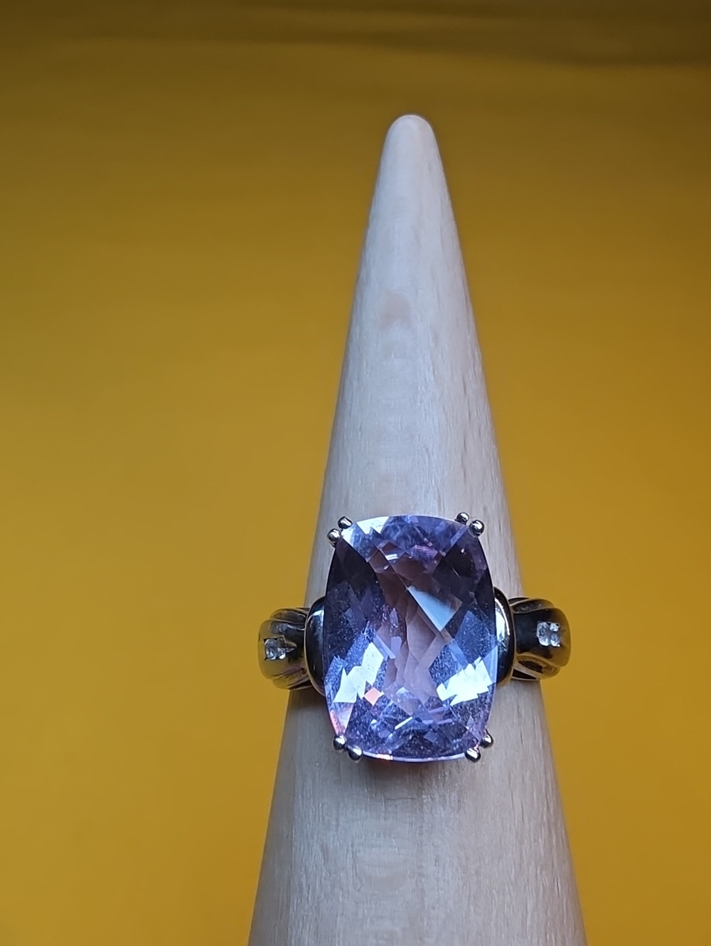NWT ▪ Rose de France Amethyst ▪︎ White Topaz ▪︎ 925 SterlinG ▪︎ Ring Size 7